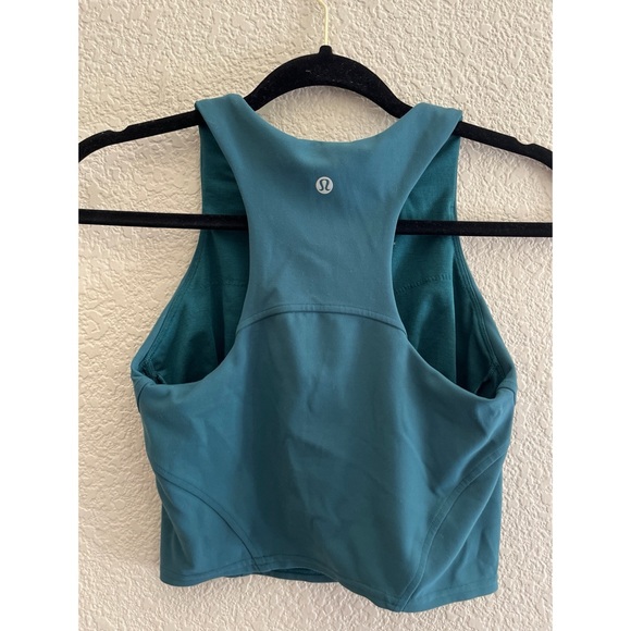 LuluLemon Wundertrain Teal Tank Size 4 - Picture 2 of 3
